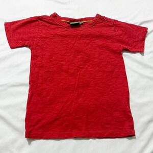 Little Green Radicals Kids Red Organic Cotton Basic Short Sleeve T Shirt 6-7Y